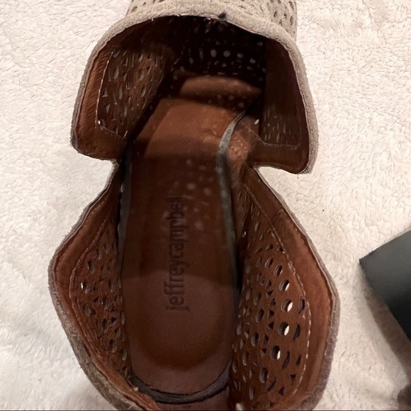 JEFFREY CAMPBELL ROSALEE Laser Cut Ankle Boots Booties 9.5 - Picture 15 of 16